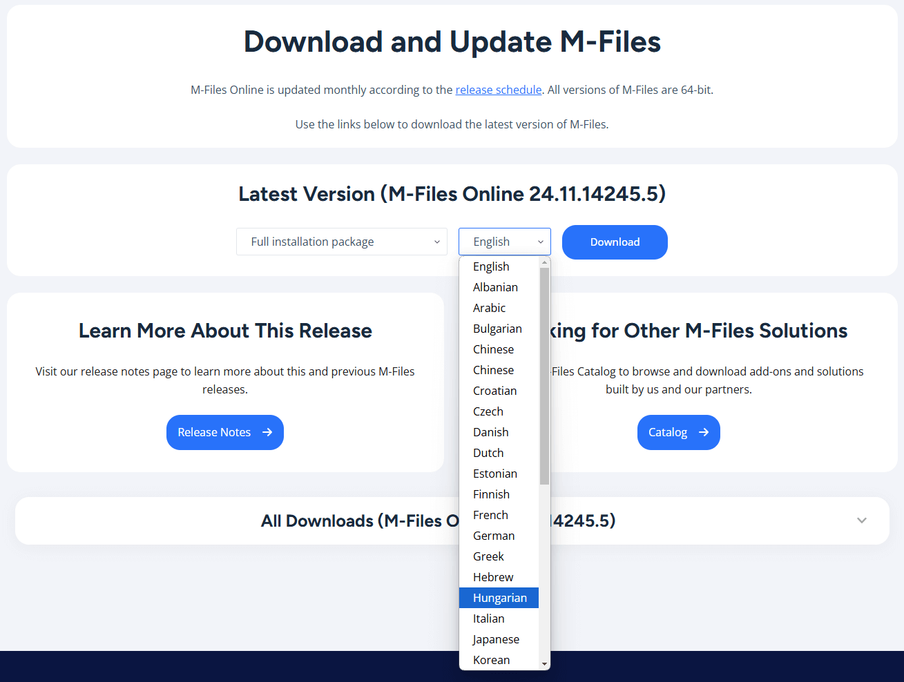 Útmutató M-Files demo verzió telepítéséhez