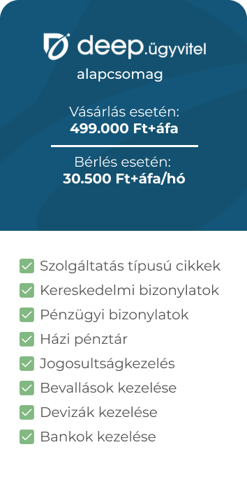 deep.erp alaprendszer ár (m)